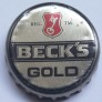 Kronkorken Beck's Deutschland 2013 2010er gold BECK`S GOLD REG. TM.