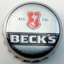 Kronkorken Beck's Deutschland 2007 2000er silber BECK`S REG. TM.
