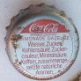 Kronkorken Coca-Cola Schweiz 1975 1970er silber Coca Cola MARQUE DEPOSEE LIMONADE GAZEUSE: Wasser, Zucker, Kohlensäure, Zucker-couleur, Mineralsäure, Koffein, zusammengesetzte natürliche Aromen. ABFÜLLER CALANDA BRÄU CHUR MIT GENEHMIGUNG THE COCA-COLA COMPANY
