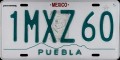Nummernschilder / Kfz-Kennzeichen Mexiko 2000 2000er Puebla