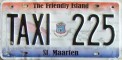 Nummernschilder / Kfz-Kennzeichen Niederländische Antillen 2011 2010er St. Maarten Taxi