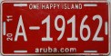 Nummernschilder / Kfz-Kennzeichen Aruba 2011 2010er Aruba