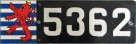Nummernschilder / Kfz-Kennzeichen Luxemburg 1955 1950er