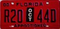 Nummernschilder / Kfz-Kennzeichen USA 2000 2000er Florida FL