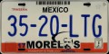 Nummernschilder / Kfz-Kennzeichen Mexiko 2001 2000er Morelos