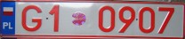 Nummernschilder / Kfz-Kennzeichen Polen 2000 2000er