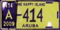 Nummernschilder / Kfz-Kennzeichen Aruba 2009 2000er Aruba