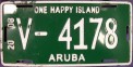 Nummernschilder / Kfz-Kennzeichen Aruba 2008 2000er Aruba