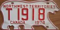 Nummernschilder / Kfz-Kennzeichen Kanada 1974 1970er Northwest Territories