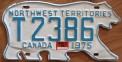 Nummernschilder / Kfz-Kennzeichen Kanada 1975 1970er Northwest Territories