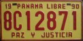 Nummernschilder / Kfz-Kennzeichen Panama 1990 1990er