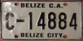Nummernschilder / Kfz-Kennzeichen Belize 1997 1990er Belize City