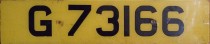 Nummernschilder / Kfz-Kennzeichen Gibraltar 1973 1970er