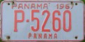 Nummernschilder / Kfz-Kennzeichen Panama 1967 1960er