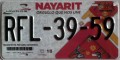 Nummernschilder / Kfz-Kennzeichen Mexiko 2000 2000er Nayarit