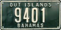 Nummernschilder / Kfz-Kennzeichen Bahamas 1950 1950er