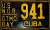 Nummernschilder / Kfz-Kennzeichen Kuba 1960 1960er US