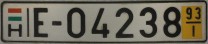 Nummernschilder / Kfz-Kennzeichen Ungarn 1993 1990er