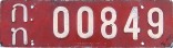 Nummernschilder / Kfz-Kennzeichen Thailand 1940 1940er Dlr