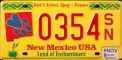 Nummernschilder / Kfz-Kennzeichen USA 2000 2000er New Mexico NM