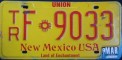 Nummernschilder / Kfz-Kennzeichen USA 1989 1980er New Mexico NM