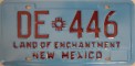 Nummernschilder / Kfz-Kennzeichen USA 1978 1970er New Mexico NM