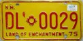 Nummernschilder / Kfz-Kennzeichen USA 1975 1970er New Mexico NM
