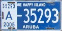 Nummernschilder / Kfz-Kennzeichen Aruba 2005 2000er Aruba