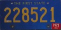 Nummernschilder / Kfz-Kennzeichen USA 1962 1960er Delaware DE