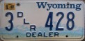 Nummernschilder / Kfz-Kennzeichen USA 1992 1990er Wyoming WY