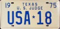 Nummernschilder / Kfz-Kennzeichen USA 1975 1970er Texas TX