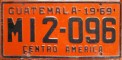 Nummernschilder / Kfz-Kennzeichen Guatemala 1969 1960er