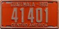 Nummernschilder / Kfz-Kennzeichen Guatemala 1960 1960er Army?