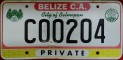 Nummernschilder / Kfz-Kennzeichen Belize 2010 2010er Belmopan City