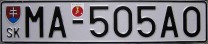 Nummernschilder / Kfz-Kennzeichen Slowakei 1997 1990er