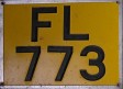 Nummernschilder / Kfz-Kennzeichen Zypern 1973 1970er