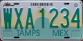 Nummernschilder / Kfz-Kennzeichen Mexiko 1999 1990er Tamaulipas