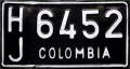 Nummernschilder / Kfz-Kennzeichen Kolumbien 1973 1970er