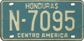 Nummernschilder / Kfz-Kennzeichen Honduras 1986 1980er