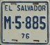 Nummernschilder / Kfz-Kennzeichen El Salvador 1976 1970er