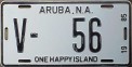 Nummernschilder / Kfz-Kennzeichen Aruba 1985 1980er Aruba