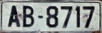 Nummernschilder / Kfz-Kennzeichen Griechenland 1972 1970er