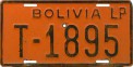 Nummernschilder / Kfz-Kennzeichen Bolivien 1970 1970er Taxi