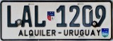 Nummernschilder / Kfz-Kennzeichen Uruguay 2004 2000er Colonia