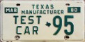 Nummernschilder / Kfz-Kennzeichen USA 1980 1980er Texas TX