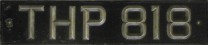 Nummernschilder / Kfz-Kennzeichen Zypern 1920 1920er Taxi