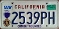 Nummernschilder / Kfz-Kennzeichen USA 1990 1990er California CA