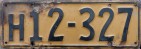 Nummernschilder / Kfz-Kennzeichen Neuseeland 1946 1940er H = Heavy Truck