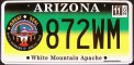 Nummernschilder / Kfz-Kennzeichen USA 2008 2000er Arizona AZ
