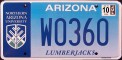 Nummernschilder / Kfz-Kennzeichen USA 2010 2010er Arizona AZ
